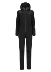 Onemore Tulum 161 - insulated One Piece Ski Suit Black/Black/Champagne