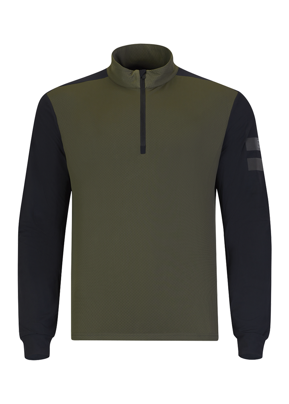 Onemore 671 - Microfleece T-Neck Half Zip Printed