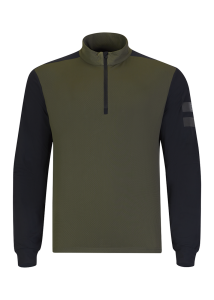 Onemore 671 - Microfleece T-Neck Half Zip Printed
