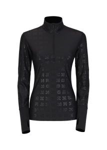 Onemore 631 - Turtleneck With Half Zip Printed