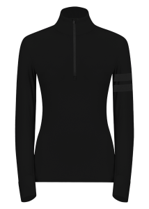 Onemore 631 - Turtleneck With Half Zip Black/Black/Black